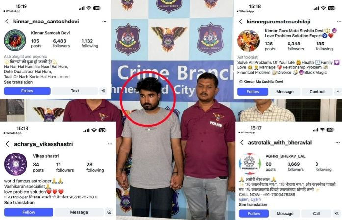 Man who posed as ‘Astrologer Pooja Kinnar Guruma’ on Instagram, blackmailed woman arrested