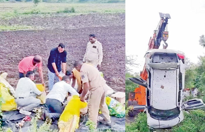 પલટી ગયેલી કારમાંથી દારૂની 250 બોટલોનો જથ્થો પકડાયો