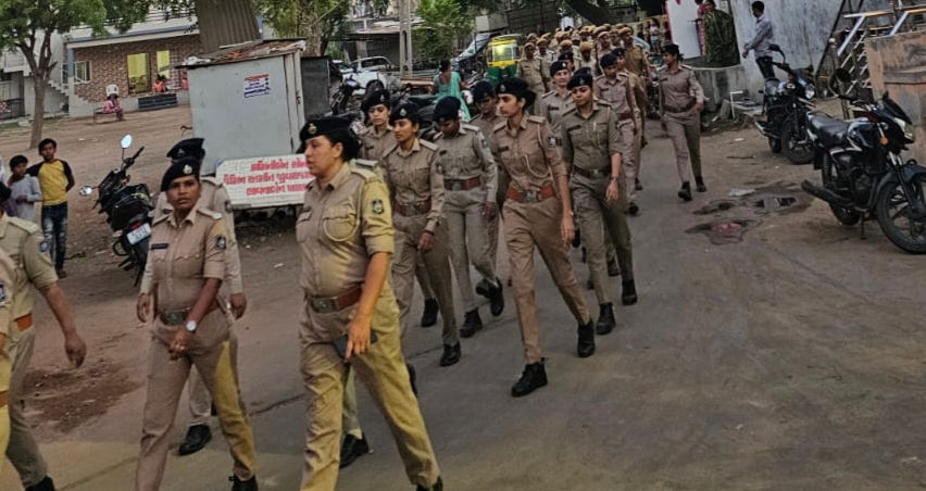 વડોદરા કોર્પોરેશનની ચૂંટણી માટે અર્ધ લશ્કરી દળો સહિત 5000 પોલીસ જવાનો તૈનાત