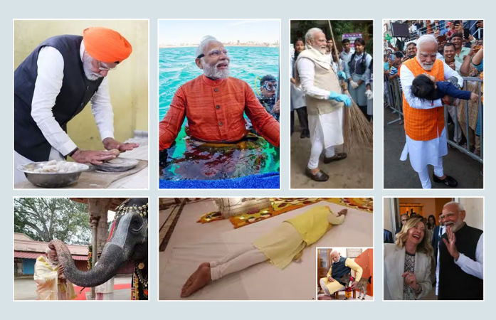 રામલલાની પ્રાણપ્રતિષ્ઠાથી લઈને ઈટાલીના PM મેલોની સુધી... PM મોદીએ શેર કરી વર્ષ 2024ની ખાસ તસવીરો