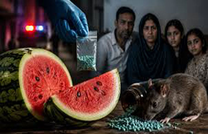 તડબૂચ ખાવાથી નહિ પણ ઉંદર મારવાનાં ઝેરથી દોકાડિયા પરિવારનાં 4નાં મોત