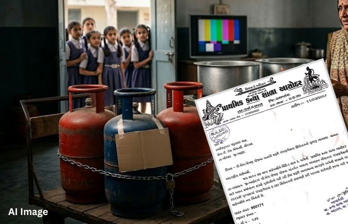LPG અછતની અસર હવે મધ્યાહન ભોજન પર: આણંદની શાળામાં ગેસની તંગી અંગે આચાર્યની તંત્રને રજૂઆત