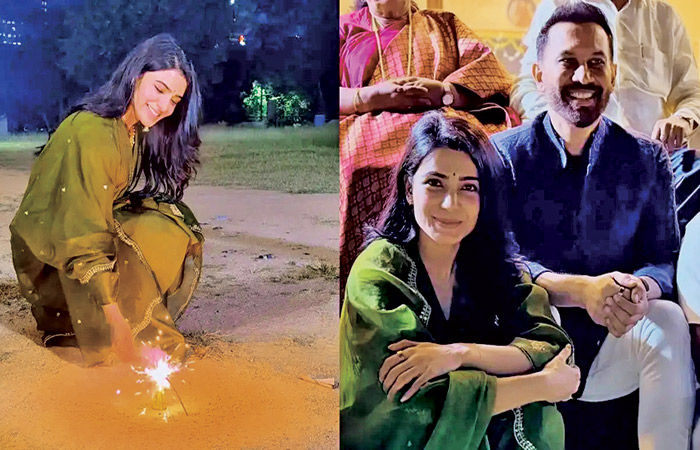 સામંથાએ બોયફ્રેન્ડ રાજ નિદિમોરુ સાથે દિવાળી મનાવી
