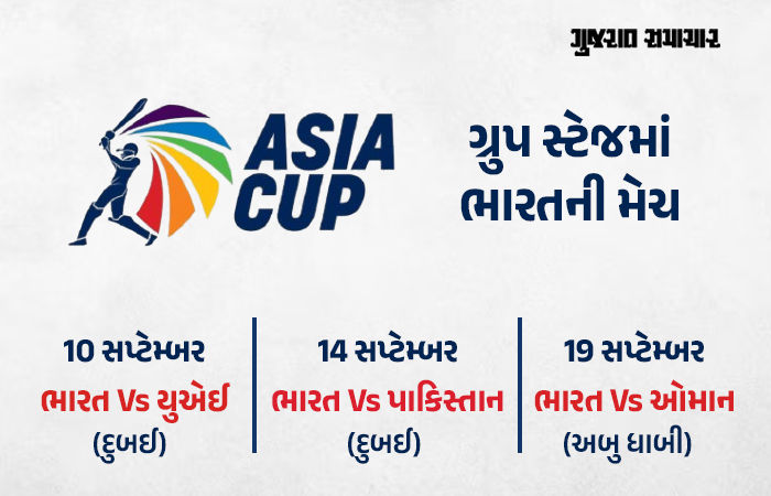 એશિયા કપ 2025ના શેડ્યૂલની જાહેરાત, 14 સપ્ટેમ્બરે દુબઈમાં ભારત-પાકિસ્તાનની મેચ