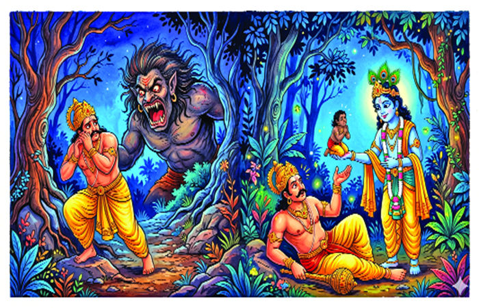 The Demon in the Forest: A Tale of Courage and Calm