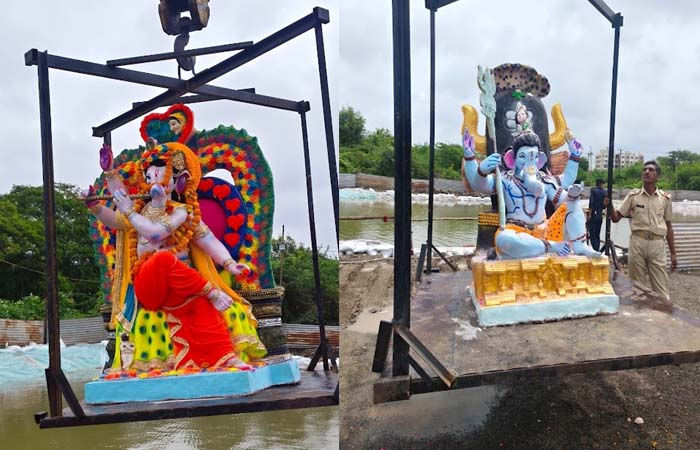 'છોટી કાશી' જામનગરમાં ગણેશ મહોત્સવની ભારે ધામધૂમ પૂર્વક ઉજવણી: ગઈકાલે વિઘ્નહર્તા દેવને ભાવભરી વિદાય અપાઈ
