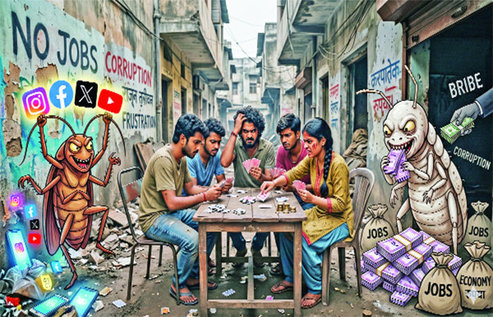 કોક્રોચ પાર્ટી તો ઓનલાઈન જોક છે, પણ દેશને વળગેલી કરપ્શનની ઊધઈ તો ઓફલાઇન રોગ છે!