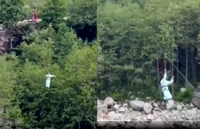 VIDEO: ટુરિસ્ટ ડેસ્ટિનેશન પર ચિચિયારીઓ, ઝિપલાઇન તૂટી જતાં 30 ફૂટ નીચે પડી બાળકી
