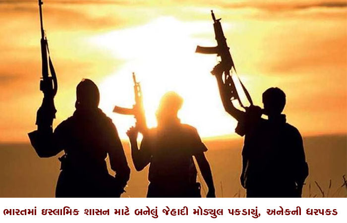 ભારતમાં ઇસ્લામિક શાસન માટે બનેલું જેહાદી મોડયુલ પકડાયું, અનેકની ધરપકડ