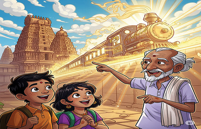 Unraveling History The Train to Tanjore for Young Explorers!
