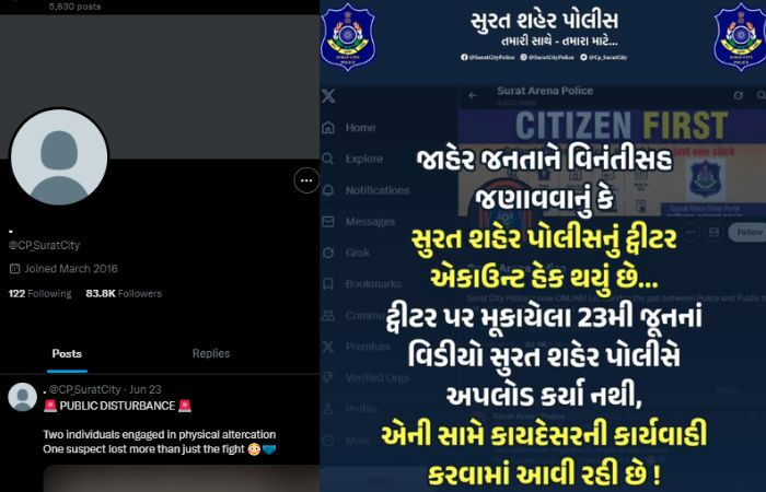 Surat City Police’s X account hacked, probe underway