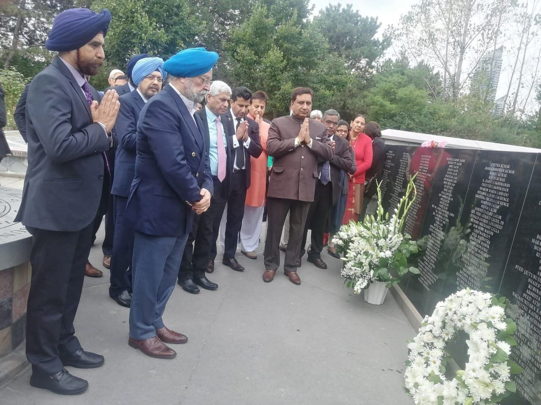Union minister Jaishankar pay tributes to victims of Kanishka bombing