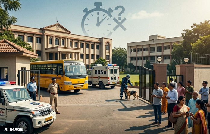 Series of hoax bomb threats target schools, courts in Gujarat, opposition slams govt