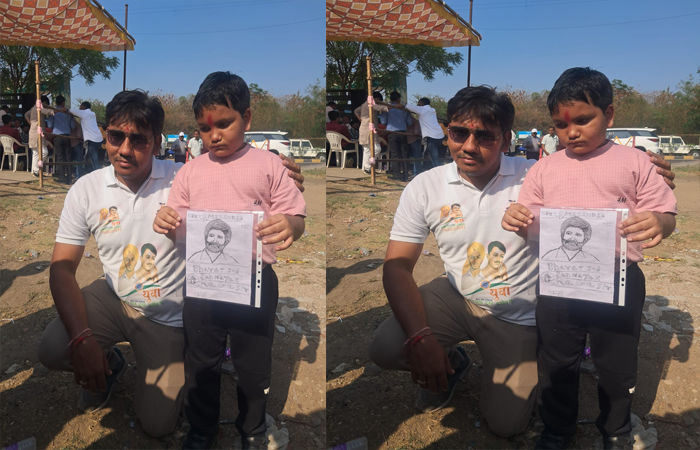 6 વર્ષનો ચાહક યુગ તિવારી રાહુલ ગાંધીને મળવા ઉત્સુક, પોર્ટ્રેટ પેઇન્ટિંગ ભેટ આપવાની ઇચ્છા