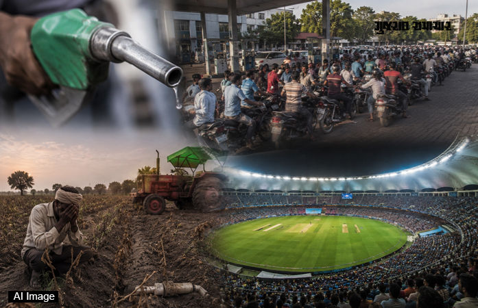 ખેડૂતો-લોકો ડીઝલ વિના હેરાન, જ્યારે IPLના મહાતાયફાને લીલીઝંડી, સરકારની બે મોઢાની વાતો...!
