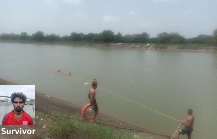 Three Ahmedabad workers drown in Narmada canal in Gandhinagar, two missing, one rescued