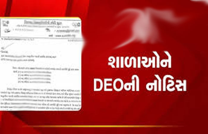 વેકેશનમાં શિક્ષણ કાર્ય શરૃ રાખનાર 3 શાળાને ડીઇઓની નોટિસ