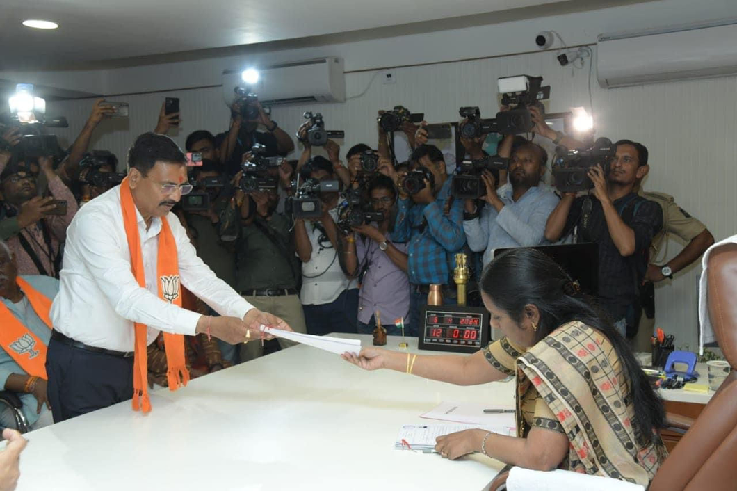 Ahmedabad West candidate files nomination form, discloses assets
