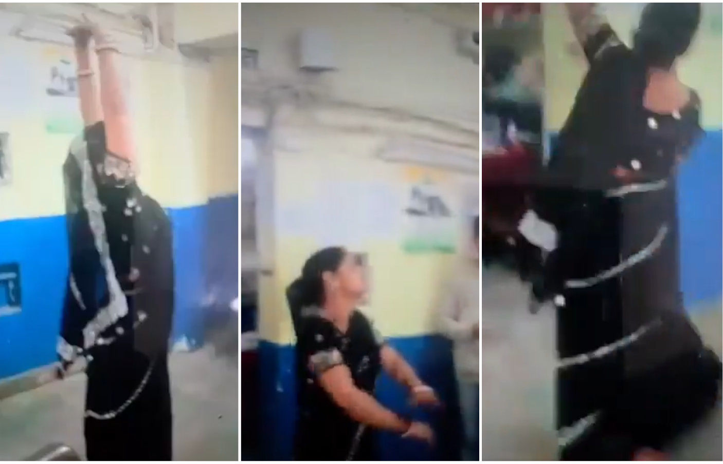 VIDEO : હેલમેટ વગર પતિને પકડ્યા, તો પોલીસ સ્ટેશનમાં ધુણવા લાગી પત્ની, જુઓ પછી શું થયું