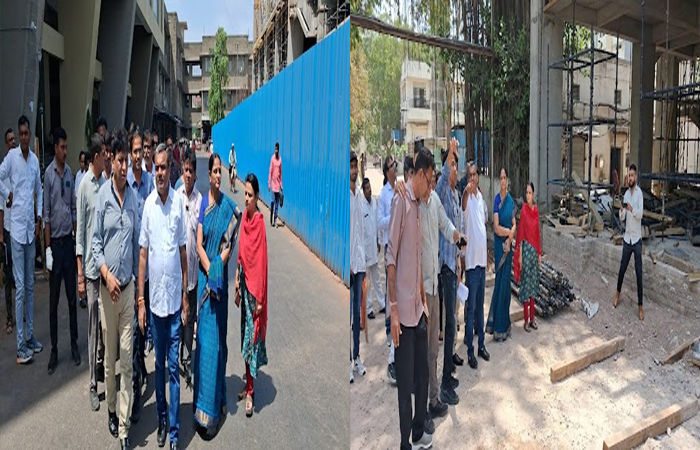 જામનગરની જી.જી. હોસ્પિટલના નવા બિલ્ડિંગના નિર્માણ કાર્યની તંત્રના આગેવાનો દ્વારા સમીક્ષા