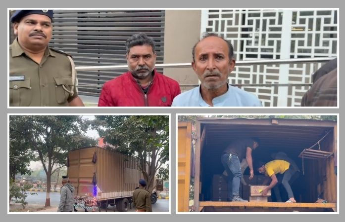 વડોદરા: 31મી પહેલાં જ કન્ટેઇનર ભરીને લાખોનો વિદેશી દારૂ ઝડપાયો, બેની ધરપકડ, મુખ્ય બુટલેગર ફરાર