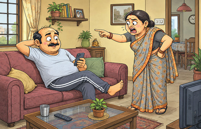મંદિરમાં હિંડોળાના અને ઘરમાં ડોળાના દર્શન