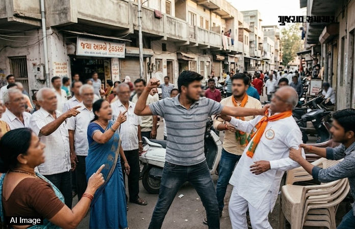 જનતાનો મિજાજ ગરમ: સરસપુરમાં યુવકે ભાજપ કાર્યકરને લાફા ઝીંકી દીધા, હાથીજણમાં પણ ઉગ્ર વિરોધ