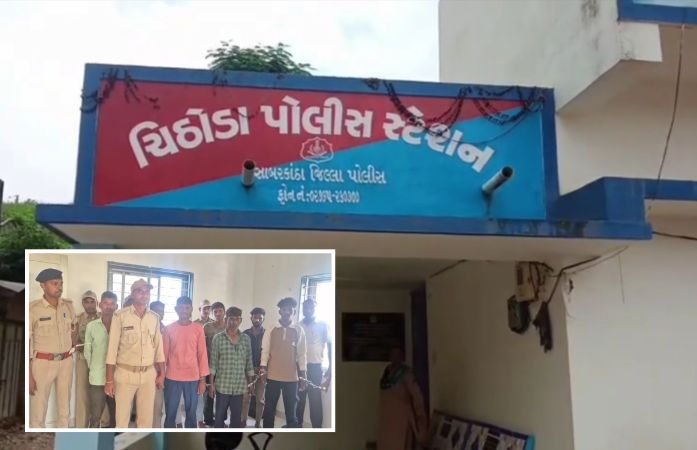 સાબરકાંઠા: પત્નીને 'ડાકણ' કહી પરિવાર પર ટોળાનો હુમલો, વચ્ચે પડેલા પતિનું મોત, 12 શખસોની ધરપકડ