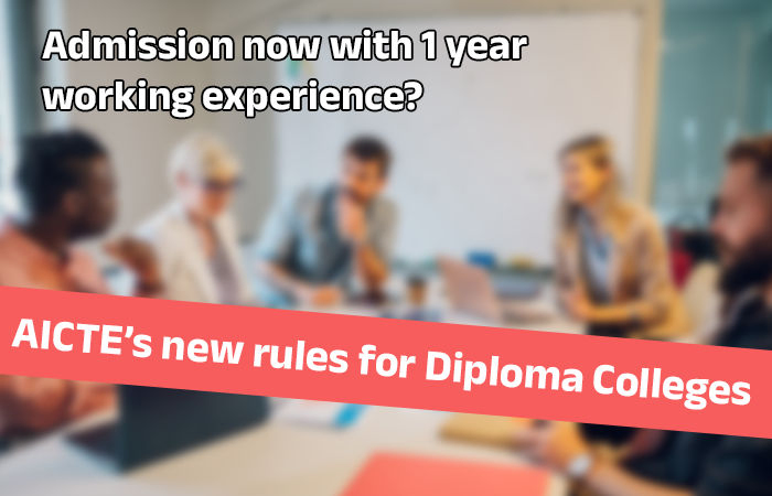 Working professionals now eligible for direct admission to second year diploma