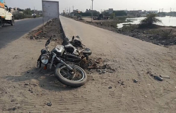 પાટડી આઇટીઆઇ નજીક ટેન્કરની અડફેટે આધેડ બાઇક ચાલકનું મોત