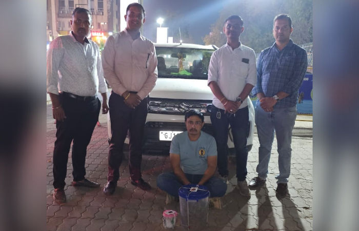 Gandhinagar SOG arrest man with 700 gm of ganja