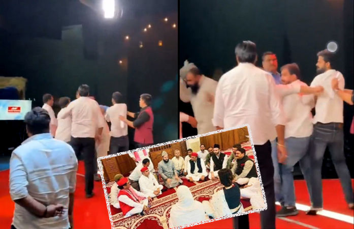 ડિમ્પલ યાદવ પર ટિપ્પણી કરનારા મૌલાના સાઝિદ રશીદીની નોઈડાના TV સ્ટૂડિયોમાં મારપીટ