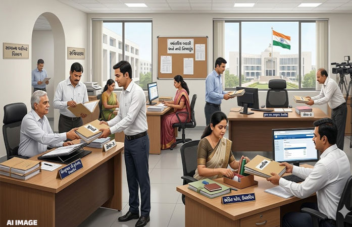 ગુજરાત સચિવાલયમાં મોટી ઉથલ પાથલ: સામાન્ય વહીવટ વિભાગમાં બદલી-બઢતીનો દોર