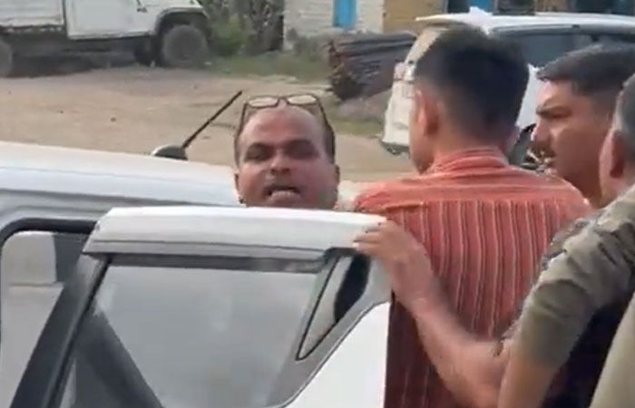 Gujarat: Congress stages protest against alleged police harassment