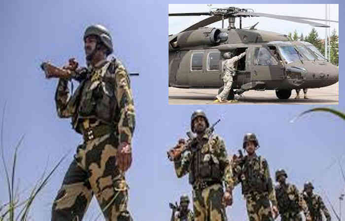 BSF દ્વારા હેલિકોપ્ટરથી ઉતારવામાં આવેલી કમાન્ડોની ટીમનું કચ્છમાં સર્ચ ઓપરેશન