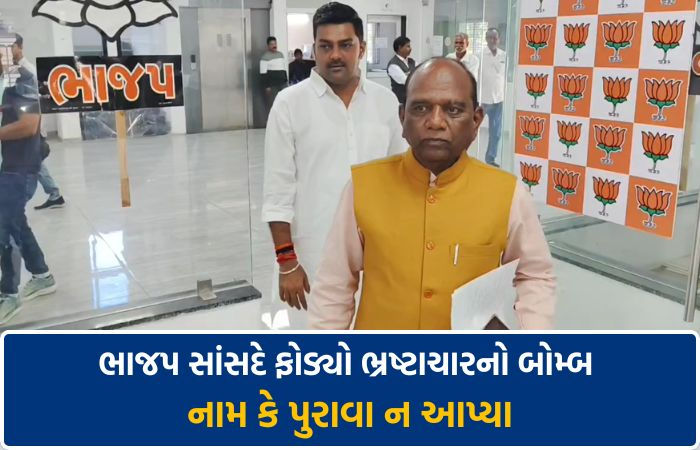 નર્મદા: 'BJP-AAP નેતાઓની મિલીભગતથી લાખોનો તોડકાંડ', નામ કે પુરાવા વગર ભાજપ સાંસદે ભ્રષ્ટાચારનો બોમ્બ ફોડ્યો