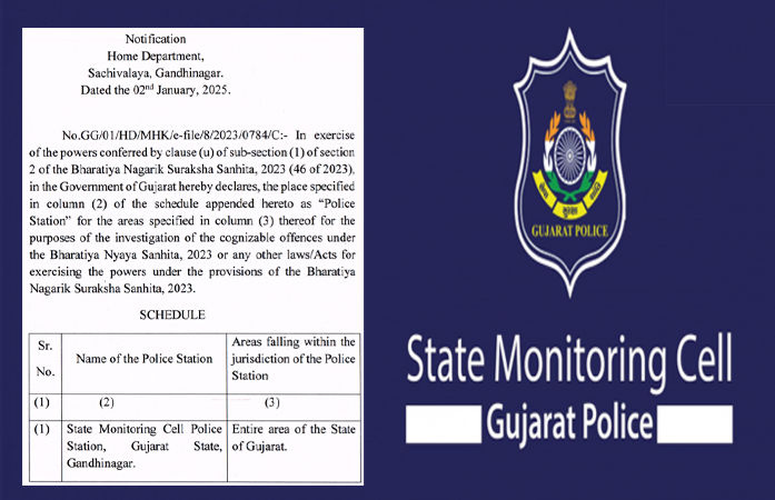 ગુજરાતમાં SMCને મળશે આગવું પોલીસ સ્ટેશન, ગૃહ વિભાગે જાહેર કર્યું નોટિફિકેશન