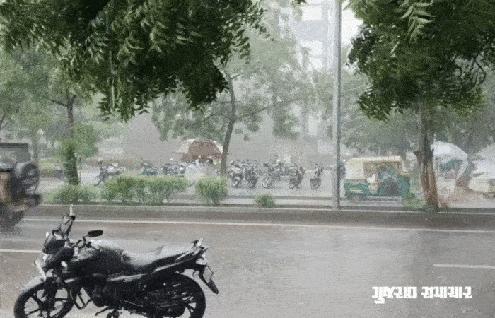 ગુજરાતમાં સાત દિવસ ગાજવીજ સાથે હળવાથી મધ્યમ વરસાદની આગાહી