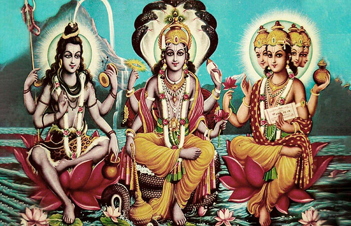 બ્રહ્મા, વિષ્ણુ અને મહેશ થકી ઊર્જા, આકાશ અને ગતિના સિદ્ધાંતનું પ્રતિપાદન