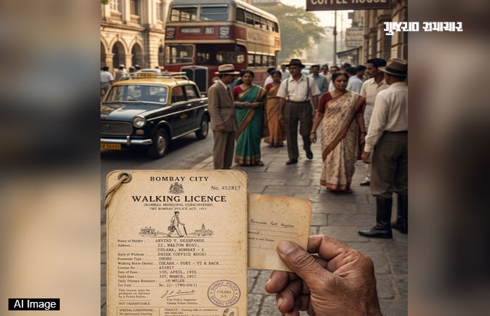 એક સમયે રસ્તે ચાલવા માટે પણ સરકાર પાસે લાયસન્સ લેવાની જરૂર પડતી હતી, 1956નું વૉકિંગ લાયસન્સ વાઇરલ