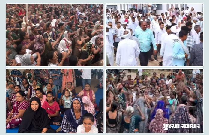 'પાયમાલ કરતો વિકાસ નથી જોઈતો!', હિંમતનગરમાં HUDAની યોજના સામે 11 ગામના ખેડૂતોનો ઉગ્ર વિરોધ