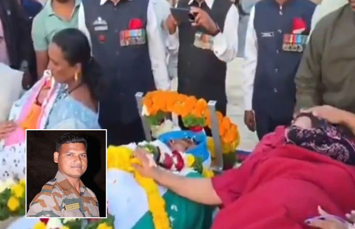 VIDEO: 8 કલાક પહેલા પુત્રીનો જન્મ, સ્ટ્રેચર પર પત્ની...; શહીદ આર્મી જવાનની અંતિમ વિદાયના હૃદયદ્રાવક દ્રશ્યો