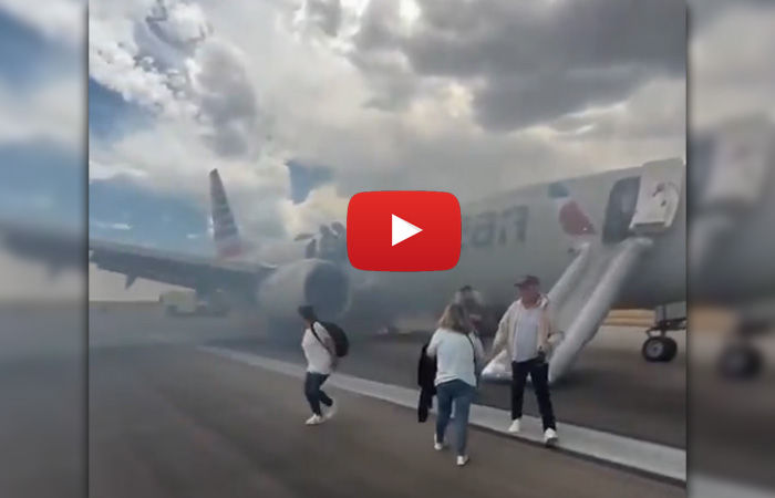 VIDEO: ટેકઓફ સમયે જ લેન્ડિંગ ગિયરમાં આગ લાગી, અમેરિકામાં મોટી વિમાન દુર્ઘટના ટળી