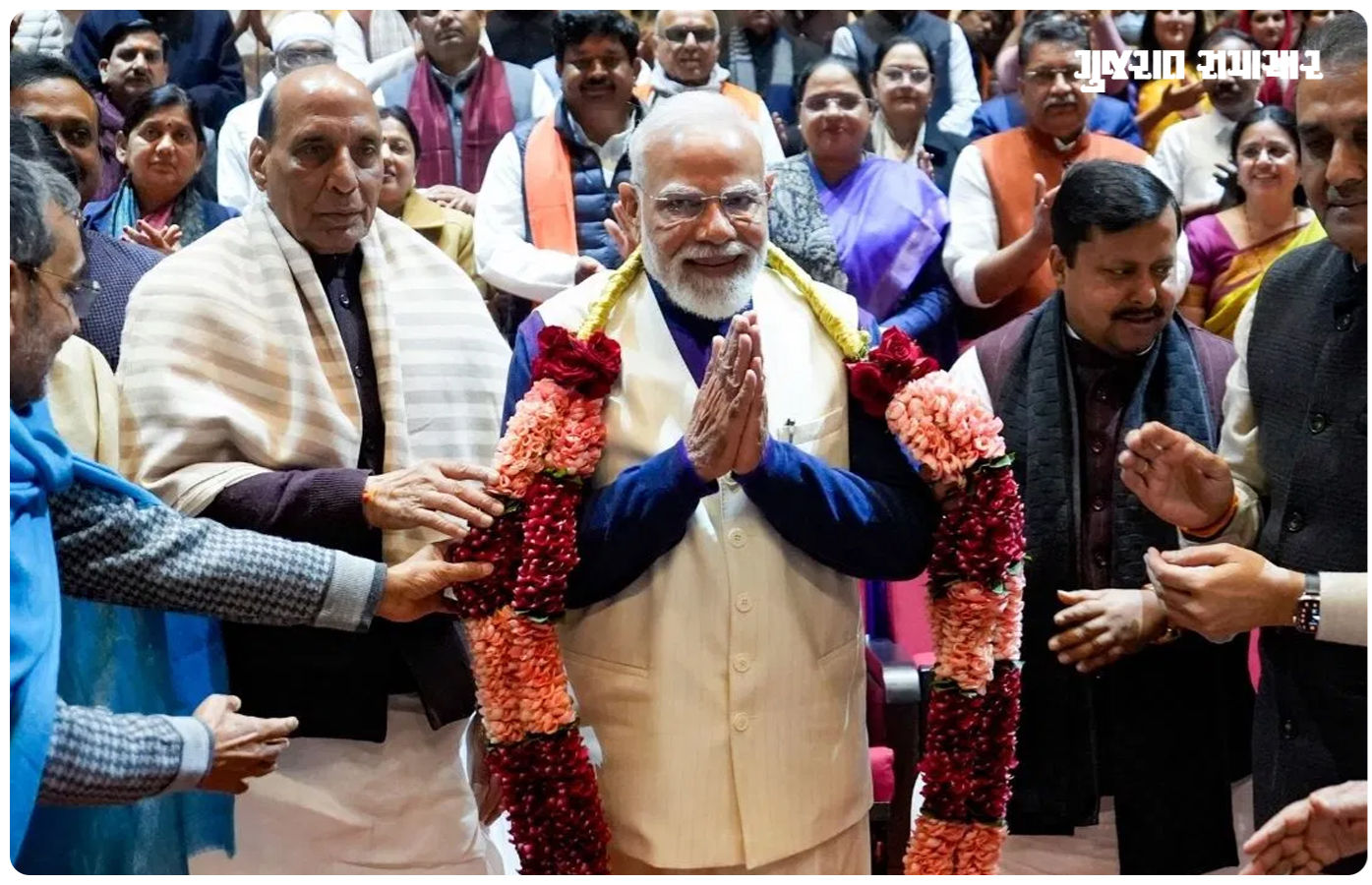 'અમેરિકા સાથે ટ્રેડ ડીલથી સારું વાતાવરણ બન્યું', NDA સાંસદોને સંબોધતાં બોલ્યા PM મોદી