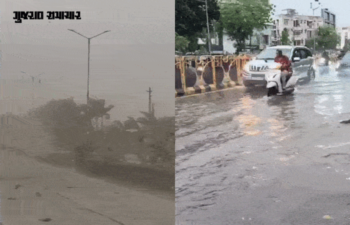 મિનિ વાવાઝોડું: રાજકોટમાં દોઢ ઈંચ વરસાદ; ધોરાજી, ઉપલેટા અને જેતપુરમાં કુદરતનું રૌદ્ર રૂપ