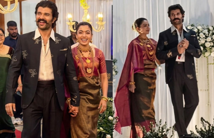 લગ્નના 40 દિવસ બાદ ફરી વિજય-રશ્મિકાએ યોજ્યું શાનદાર રિસેપ્શન, કોડવા સાડીમાં એક્ટ્રેસનો દેશી અંદાજ