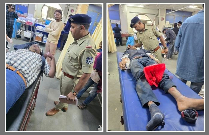 અમદાવાદ TETની પરીક્ષા આપવા આવેલા હિંમતનગરના બે વિદ્યાર્થીને કારે અડફેટે લીધા, હાલત ગંભીર