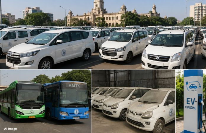 AMCના 3000થી વધુ વાહનોના કાફલામાં એક પણ EV નથી, પદાધિકારીઓ ક્યારે સ્માર્ટ બનશે?