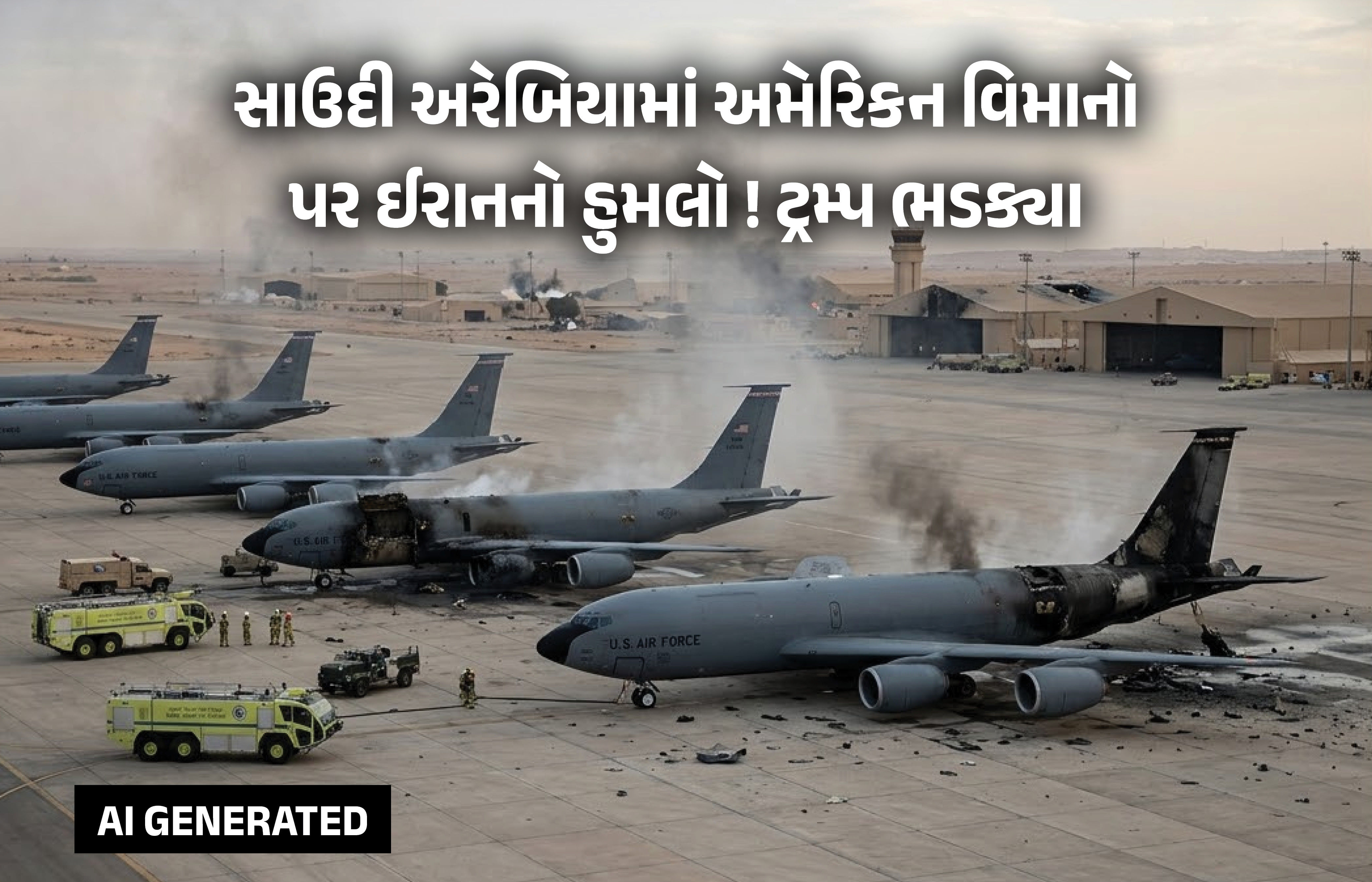 ઈરાને ઈંધણ ભરેલા 5 અમેરિકન વિમાનો પર હુમલો કરતા ટ્રમ્પ ભડક્યા, કહ્યું- ‘કોઈ નુકસાન થયું નથી’