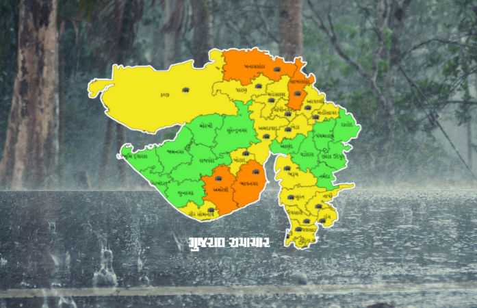 ગુજરાતના 19થી વધુ જિલ્લામાં ઓરેન્જ-યલો એલર્ટ, આગામી 6 દિવસ ભારે વરસાદની આગાહી